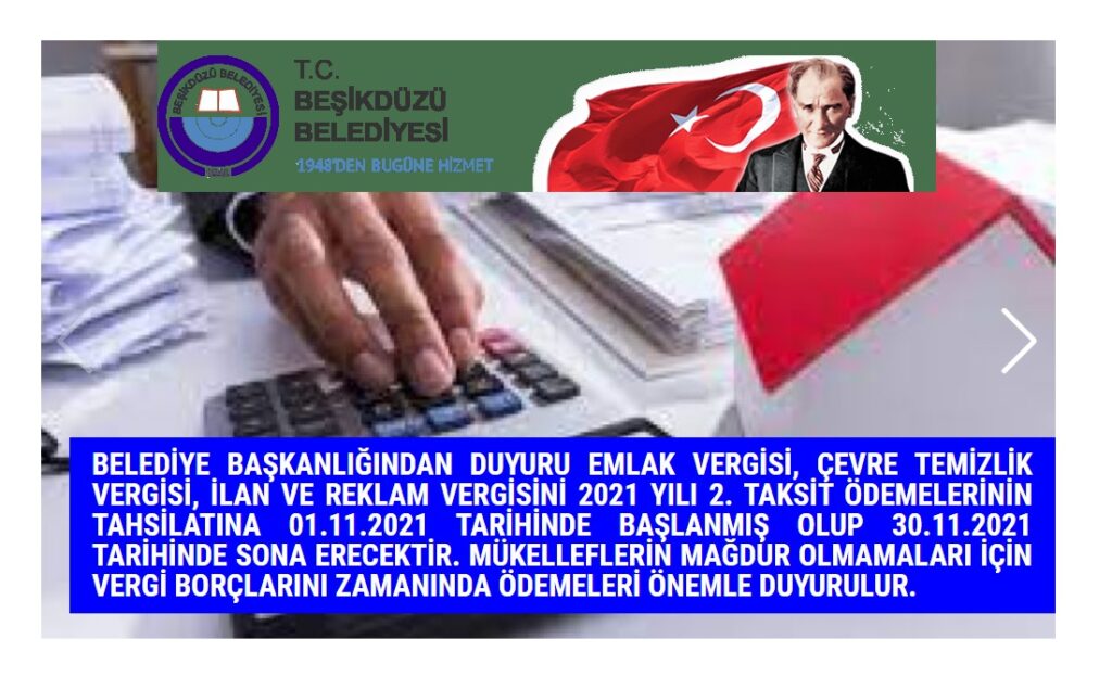 BELEDİYE BAŞKANLIĞINDAN DUYURU