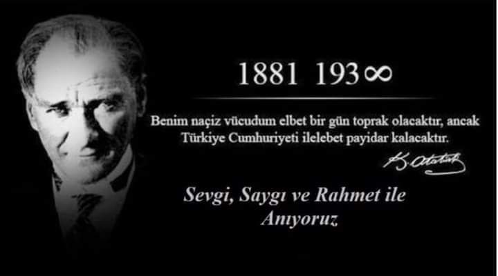 Büyük Önder Gazi Mustafa Kemal Atatürk’ü aramızdan ayrılışının 84. yılında milletimiz adına saygı, minnet, özlem ve rahmetle anıyoruz.